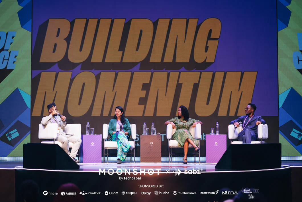 Lola Masha on a conference panel